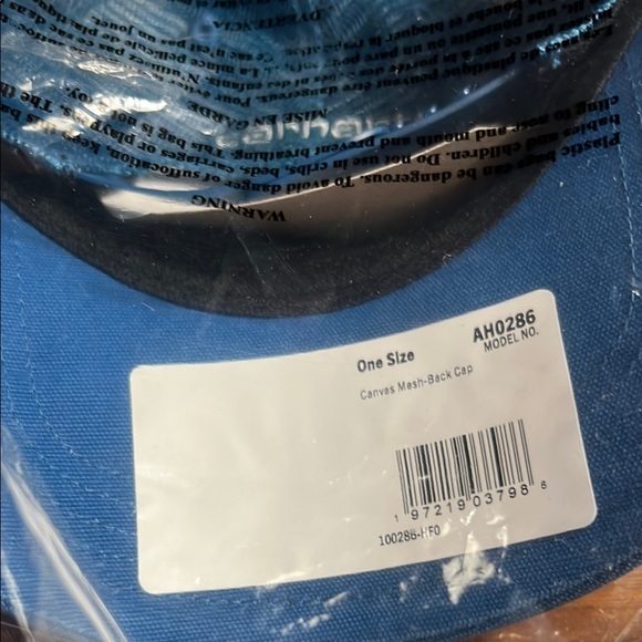 Carhartt Blue Baseball Cap - Picture 4 of 4